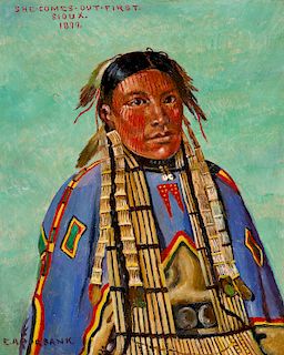 E.A. Burbank (1858-1949), She-Comes-Out-First Sioux