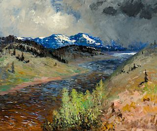 Fremont Ellis (1897-1985), Untitled (River Valley Landscape)