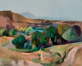 Willard Nash (1898-1943), Landscape with Reservoir