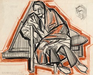 Victor Higgins (1884-1949), Untitled (Self Portrait)