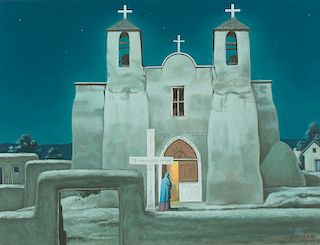 Emil Bisttram (1895-1976), Rancho de Taos Church