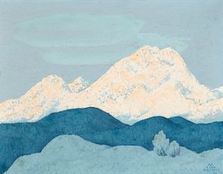 Emil Bisttram (1895-1976), Winter Grandeur