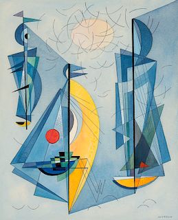 Emil Bisttram (1895-1976), Untitled (Abstract Composition)