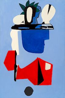 Louis Ribak (1902-1979), Untitled (Abstract Native American Figure)