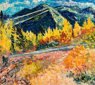 Tommy Macaione (1907-1992), Untitled (Autumn Mountain Landscape)