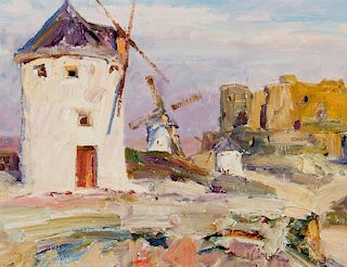Walt Gonske (b. 1942), Castillo de Consuegra (Windmills)