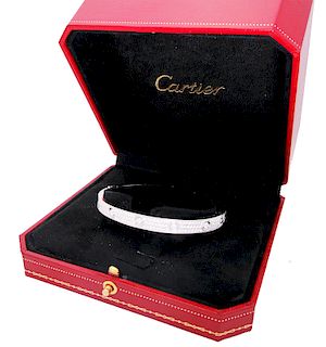 Cartier LOVE DIAMOND-paved white GOLD BRACELET