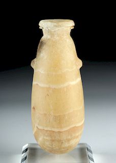 Beautiful Egyptian Alabaster Jar / Alabastron