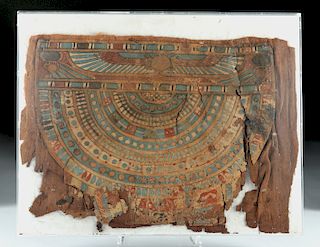 Egyptian Ptolemaic Cartonnage Broad Collar