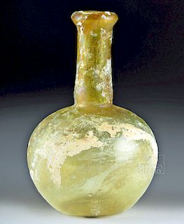 Roman Glass Bottle w/ Lovely Iridescence