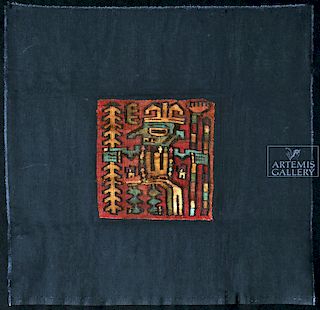 Proto-Nazca Textile with Warrior