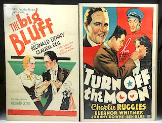 Lot of 2 Original American Movie Posters - 1930s