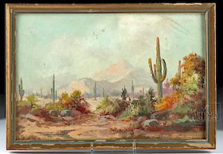 Framed & Signed David Swing Landscape Painting ca. 1930