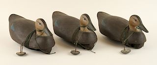 COLLECTION OF 3 KEN HARRIS SIGNED WOOD DECOYS