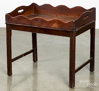 George III mahogany butlers tray table