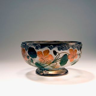 Capucines' bowl with silver mounting, 1898-1900