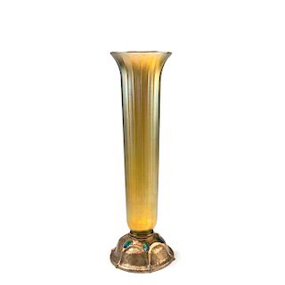 Tall vase with bronze base, 1920-28