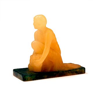 Jeune fille a genoux' paperweight, 1920s