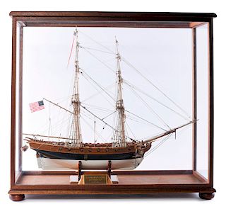 Model two-masted brigantine 'Lexington'