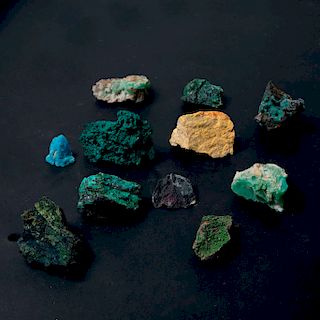 Mixed lot minerals (11 pieces)