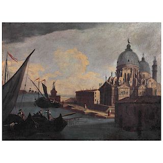 FRANCESCO TIRONI (ITALY, 1745-1797). VIEW OF THE CHURCH OF SANTA MARIA DELLA SALUTE.