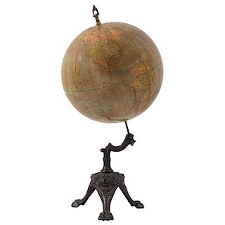 AN ANTIQUE GLOBE. FRANCE, LATE 19TH CENTURY.  