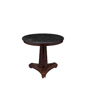 A WOOD CENTER TABLE, 19TH CENTURY. 