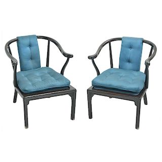 A PAIR OF CHINESE STYLE ARMCHAIRS, EARLY 20TH CENTURY. 