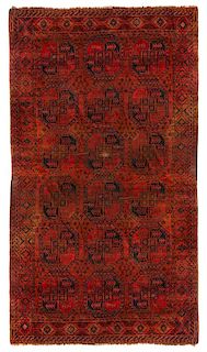 An Afghan Wool Rug 13 feet 2 inches x 8 feet 5 inches.