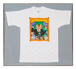 A Framed T-Shirt Depicting a "Freak Show" Banner by Glen Davies