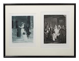 A Group of Framed Etchings and Engravings Largest frame: 24 x 16 1/2 inches.