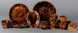 Rockingham glaze pottery, etc.