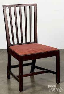 Late Chippendale mahogany dining chair