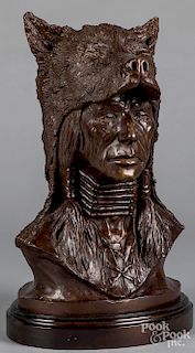 James Gruzalski, American b. 1938, bronze bust
