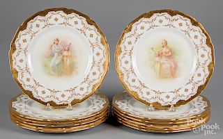 Set of twelve Royal Doulton porcelain plates