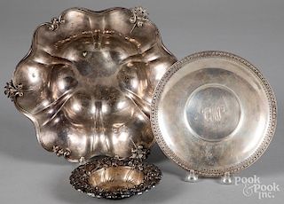 Sterling silver bowl, etc.