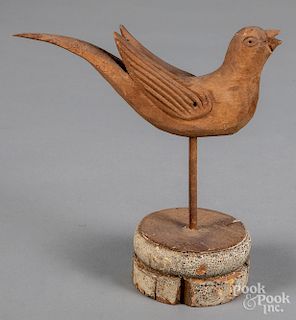 Carved bird, early 20th c.