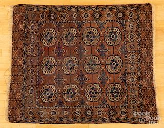 Turkoman mat, early 20th c., 4'2" x 3'5".