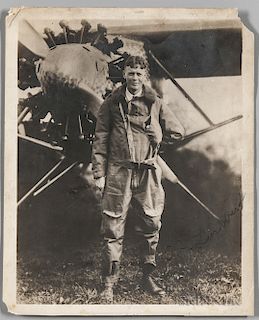 Lindbergh, Charles (1902-1974) Signed Photograph.