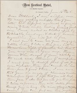 Muir, John (1838-1914) Autograph Letter Signed, 16 June 1872.