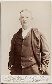 Remington, Frederic (1861-1909) Signed Photograph.
