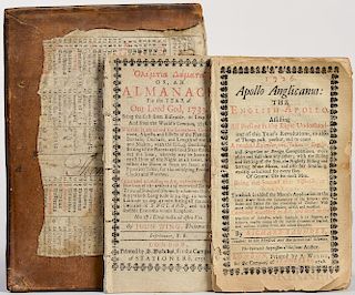 Almanacks, Two Examples: 1726 and 1733.