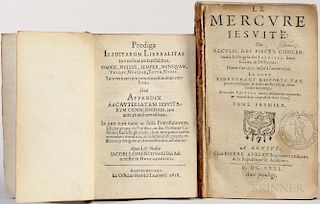 Anti-Jesuit Tracts, 17th Century, Two Volumes.