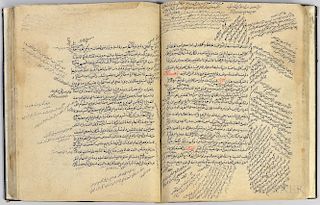 Arabic Manuscript on Paper, Ershad Alazahan to the Orders of Al-Ameen  , 1046 AH [1636 CE].