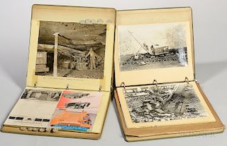 Coal Mining, Bureau of Mines, Two Illustrated Binders Assembled by Robert L. Anderson, Mid-20th Century.