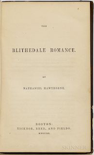 Hawthorne, Nathaniel (1804-1864) The Blithedale Romance.