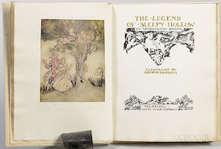 Irving, Washington (1783-1859) illus. Arthur Rackham (1867-1939) The Legend of Sleepy Hollow  , Signed Limited Edition.