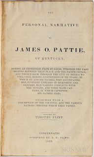 Pattie, James Ohio (c. 1804-c. 1851), edited by Timothy Flint (fl. circa 1833) The Personal Narrative of James O. Pattie of Kentucky.