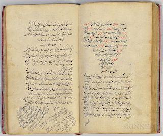 Persian Manuscript on Paper, A Comprehensive Study in Medicine  , Co-authored by Abu Taleb Tabib, 1256 AH [1840 CE].