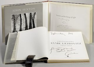 Photography Books Signed by Artists to Marie Cosindas (1923-2017), Three Titles.
